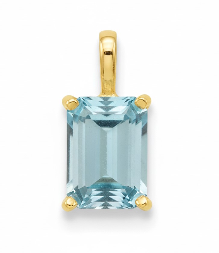 COLGANTE SKYBLUE 7x5MM.
