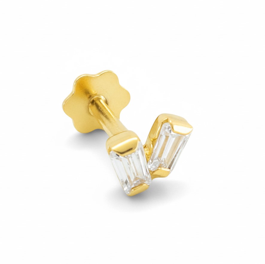 CZ EAR AND NOSE PIERCING.