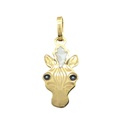 COLGANTE CABEZA CEBRA ESMALTE.15MM.