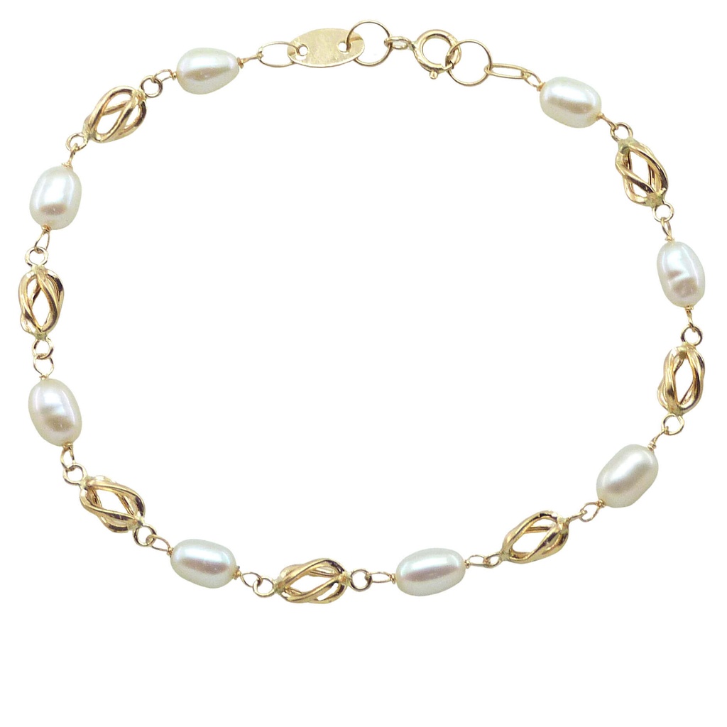 19CM HOLY FIRST COMMUNION BRACELET WITH PEARLS.