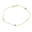 ENAMELED DISCS BRACELET.18CM.