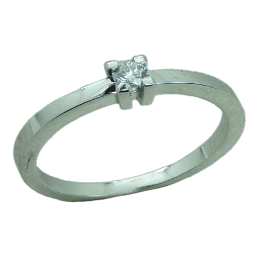3.5  MM DIAMOND SOLITAIRE RING.0.17 CT.VS H