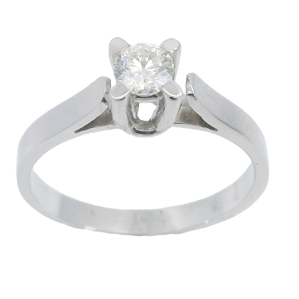 SOLITARIO BRILLANTE 4.0 MM VS-H 0.25 CT