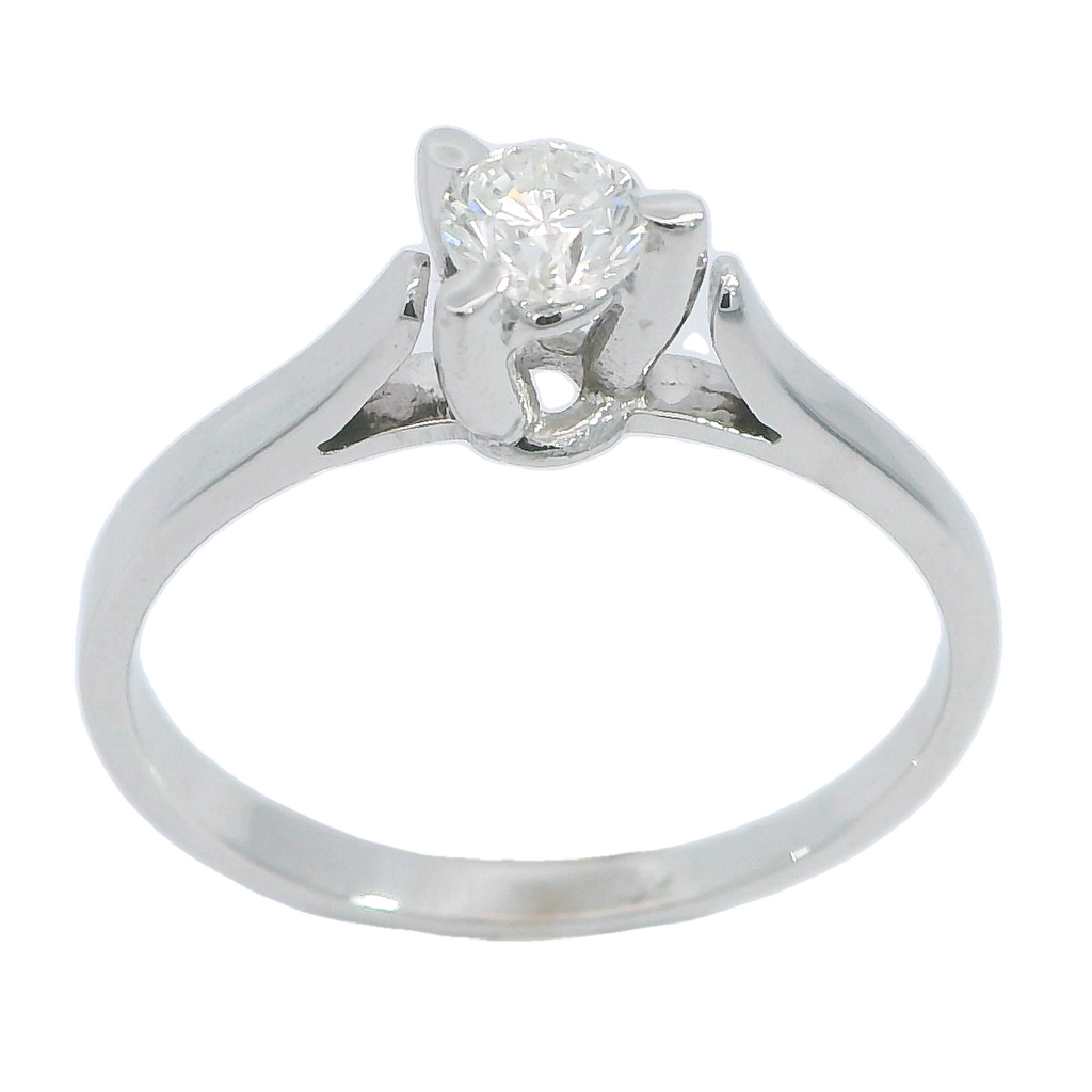 SOLITARIO BRILLANTE 4.0 MM VS-H 0.25 CT
