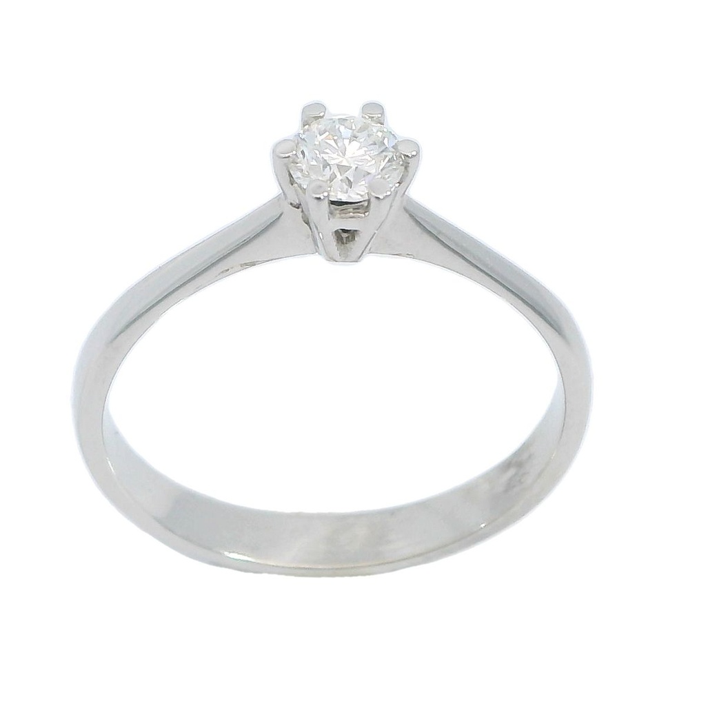 4 MM DIAMOND SOLITAIRE RING.0.25 CT.VS H