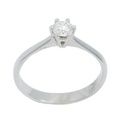 4 MM DIAMOND SOLITAIRE RING.0.25 CT.VS H