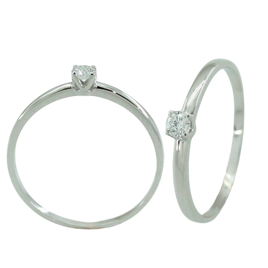 4 MM DIAMOND SOLITAIRE RING.VS-H.0.25 CT