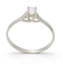 3.5MM DIAMOND SOLITAIRE RING. VS-H 0.25 CT 