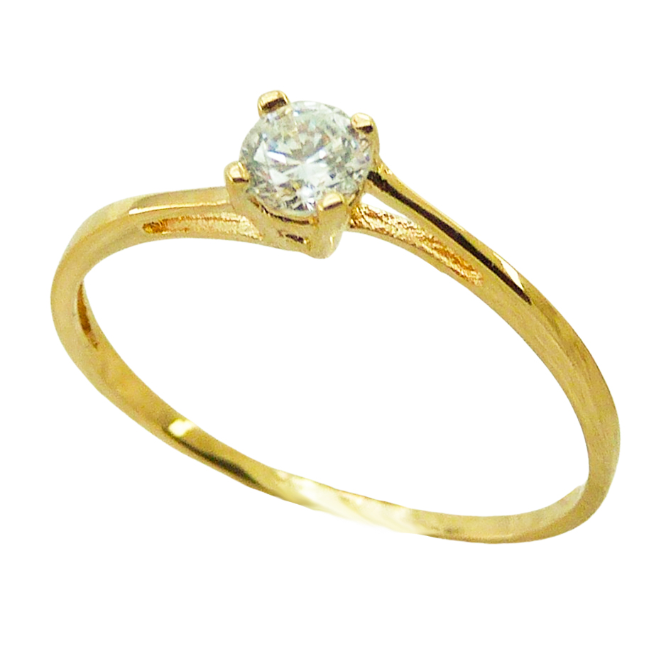 CZ SOLITAIRE RING 