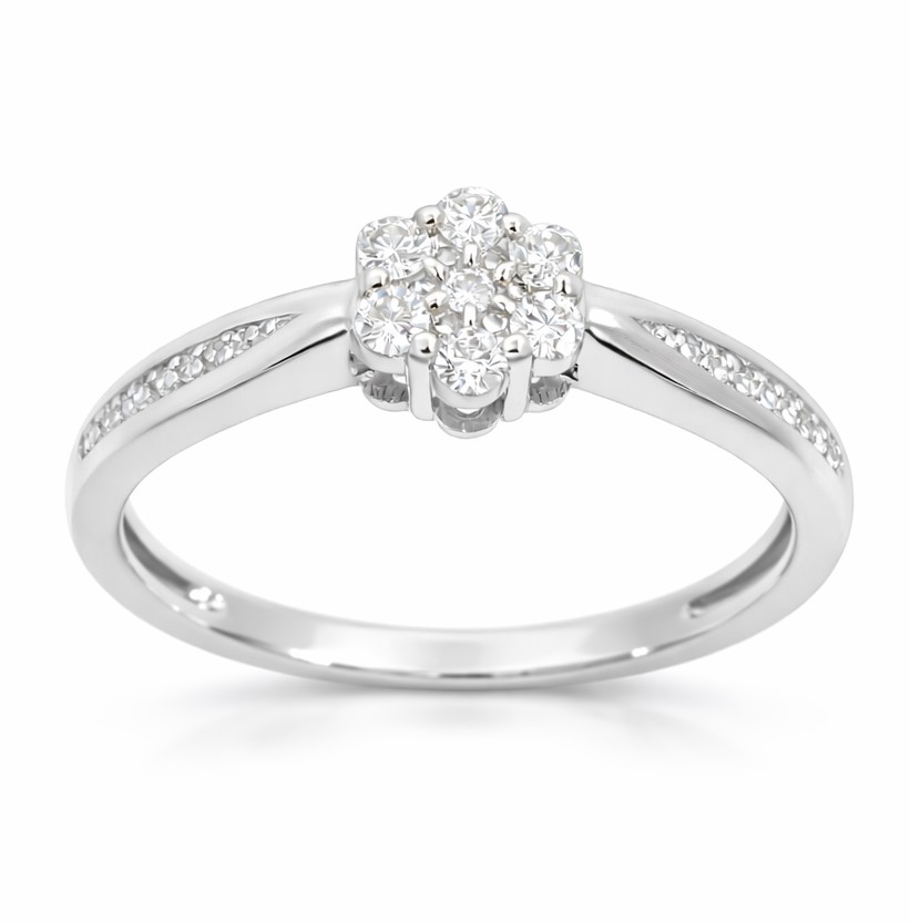 SI-H DIAMOND RING. SI-H 0.18 CT TW