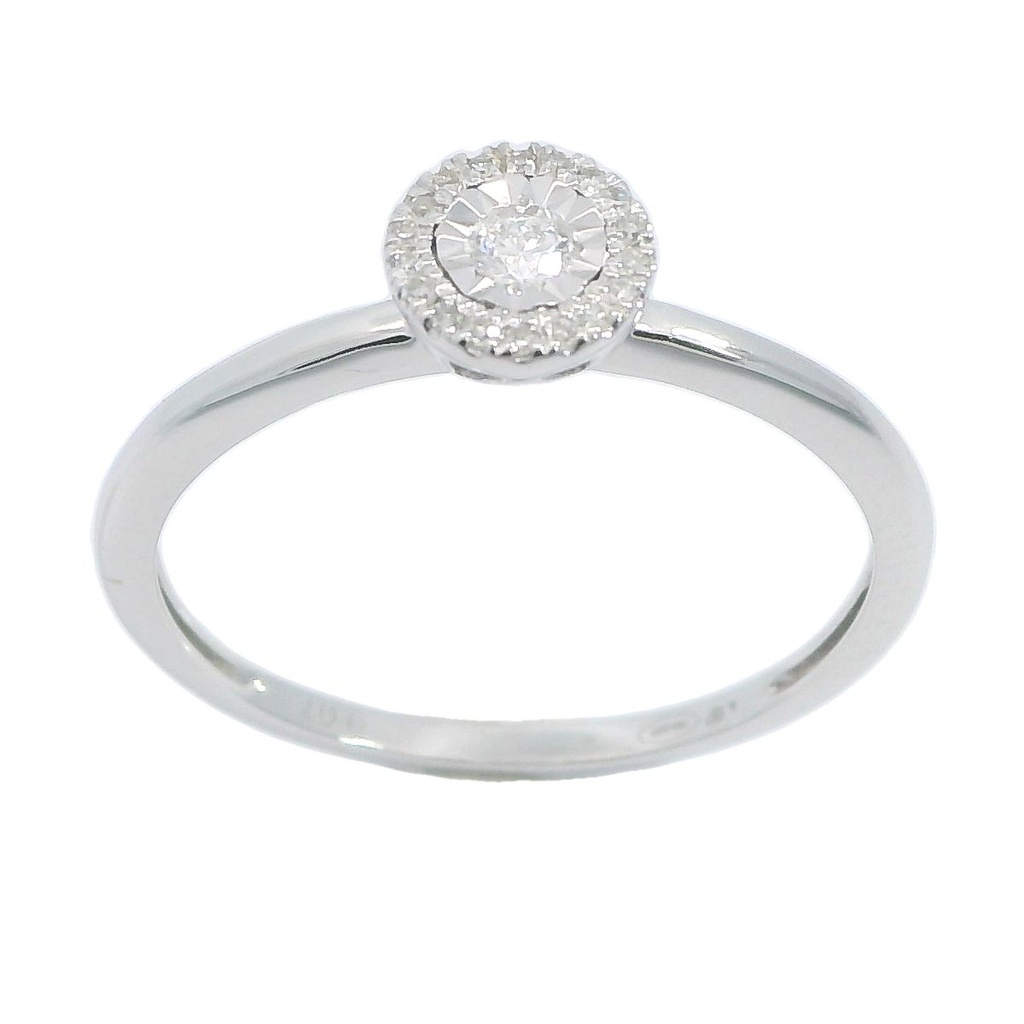 SORTIJA BRILLANTES DI 1RD 0.04 SI-H 18 SC 0.04 0.08 CT TW
