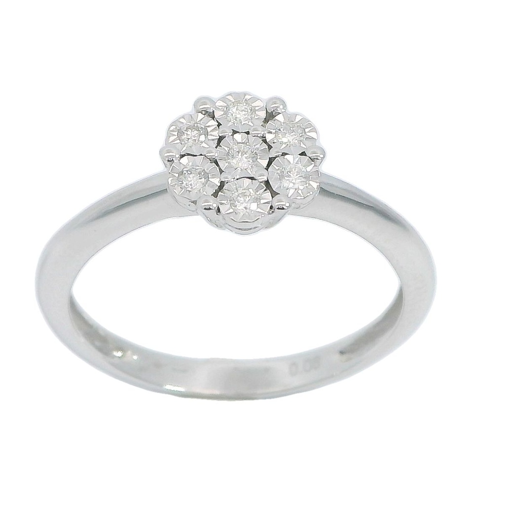 SORTIJA BRILLANTES TALLA DIAMANTE SI-H .0.08 CT TW