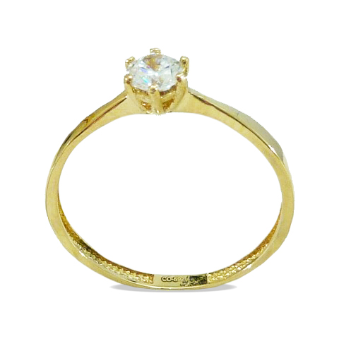 CZ SOLITAIRE RING.