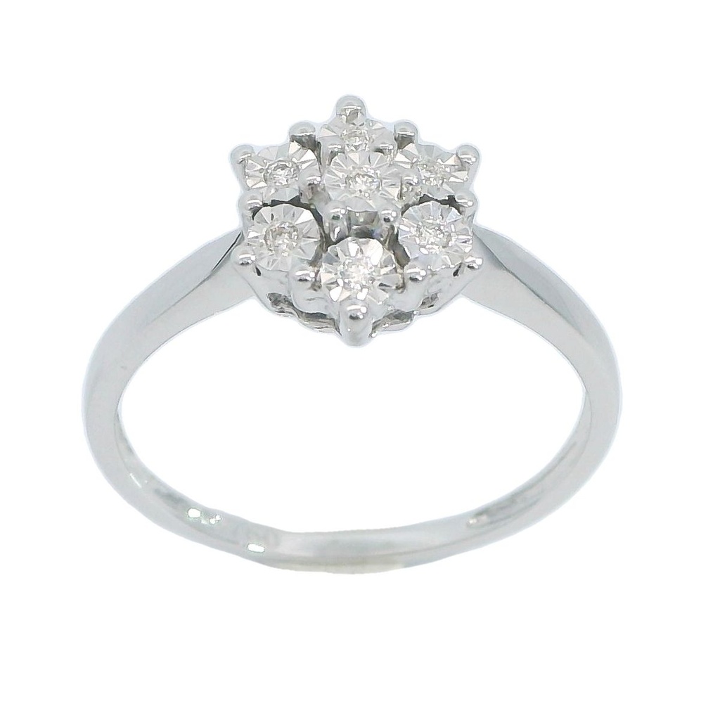 H-SI DIAMOND RING.0.05 CT TW 