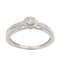 PRINCESS CUT DIAMOND RING.H-SI 0.15 CT TW