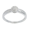 PRINCESS CUT DIAMOND RING.H-SI 0.10 CT TW