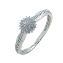 PRINCESS CUT DIAMOND RING.H-SI 0.15 CT TW 