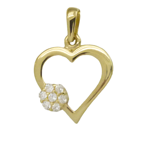 [4286] COLGANTE CORAZON CUAJO FLOR 15*13MM