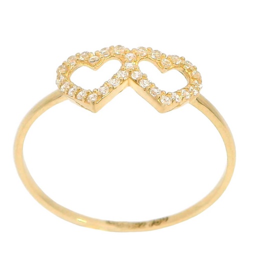 [5868] SORTIJA 2  CORAZONES DE CIRCONITAS.