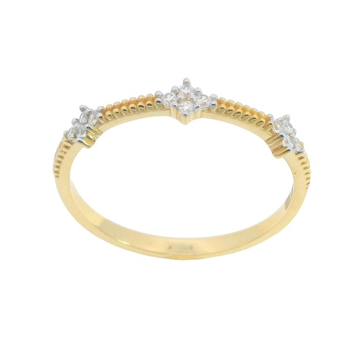 [5900] GOLD RING WITH CZ
