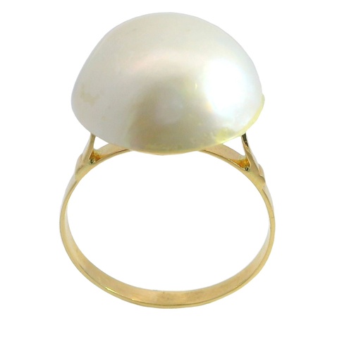[6110/S] 15/18MM MABE PEARL RING.