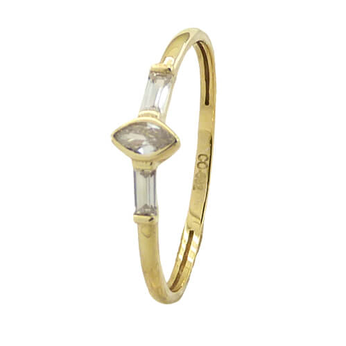 [5519] BAGUETTE CZ RING.