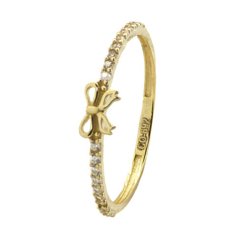 [5514] RIBBON AND CZ RING.