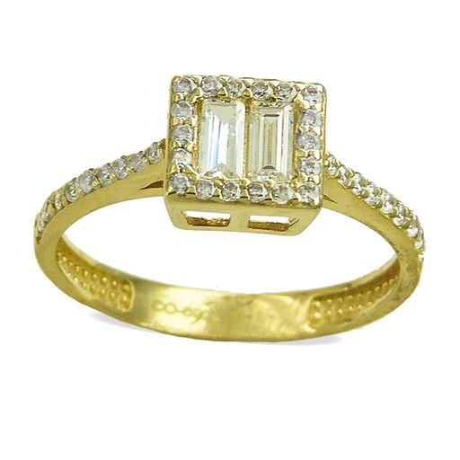 [4432] SQUARE CZ RING.