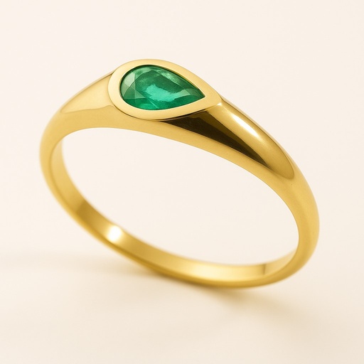 [5963/SE] 5x3MM EMERALD RING.