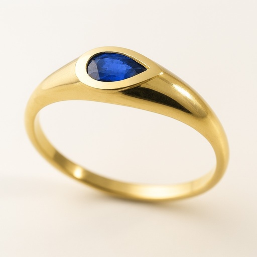 [5963/SZ] 5x3MM SHAPPIRE RING.