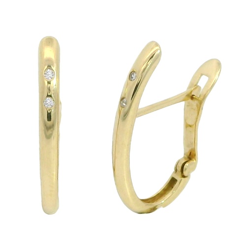 [5974] 17x2MM HALF HOOP EARRINGS.