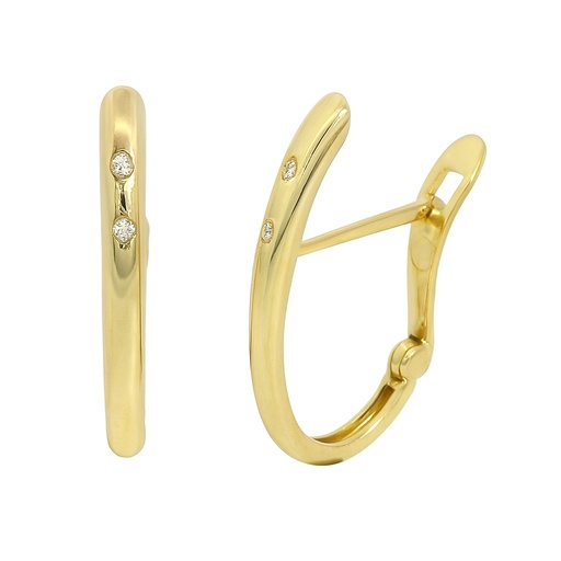 [5974] 17x2MM HALF HOOP EARRINGS.