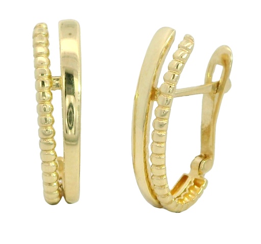 [5975] 15x13MM HALF HOOP EARRINGS.