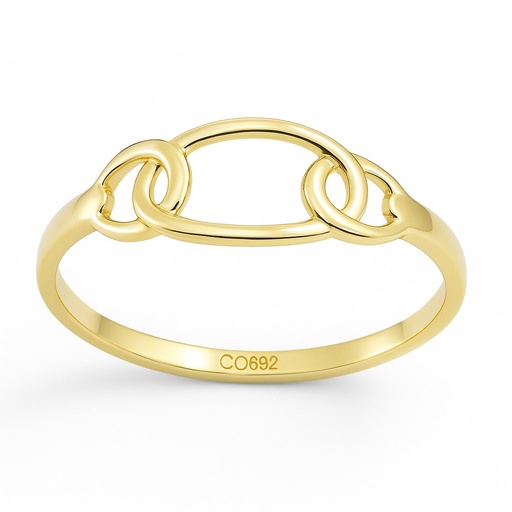 [5988] LONKS GOLD EARRINGS.