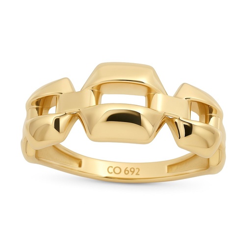 [5996] 9MM CHAIN GOLD RING.