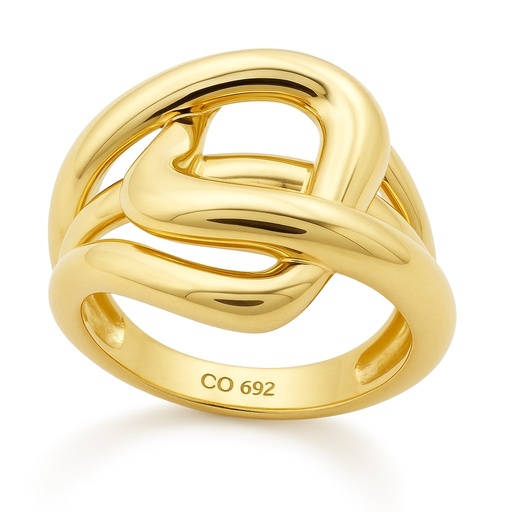 [5997] 18MM CHAIN  GOLD RING.
