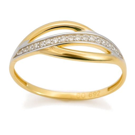 [00004] SORTIJA HOJAS CON CIRCONITAS.CABEZA 7MM.