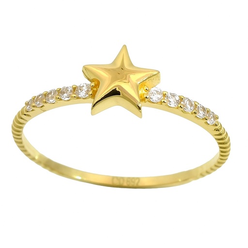 [00019] SORTIJA ESTRELLA CON CIRCONITAS.