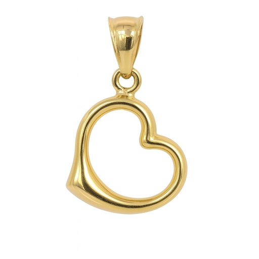 [00036] COLGANTE CORAZON LISO.11x12MM.