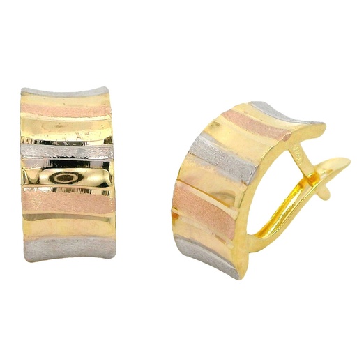 [00038] MEDIOS AROS TRICOLOR CIERRE  CATALAN.13x7MM.