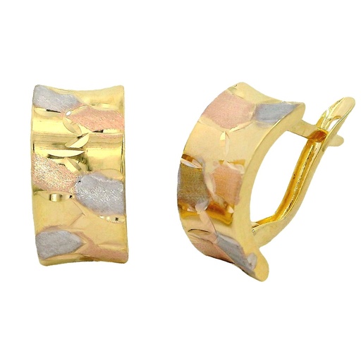 [00039] MEDIOS AROS TRICOLOR CIERRE  CATALAN.13X7MM.