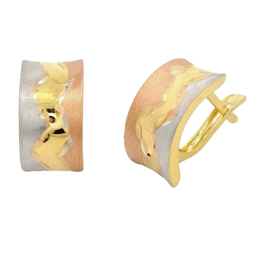 [00040] MEDIOS AROS TRICOLOR CIERRE  CATALAN.13x7MM.