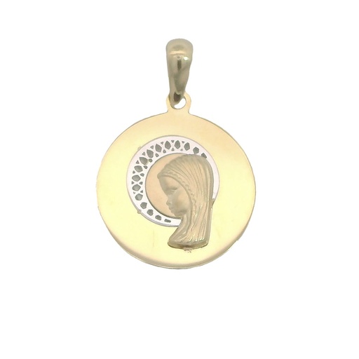 [00059] 19MM ROUND VIRGIN MEDAL