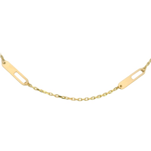 [00070] LINKS AND PLATES NECKLACE.