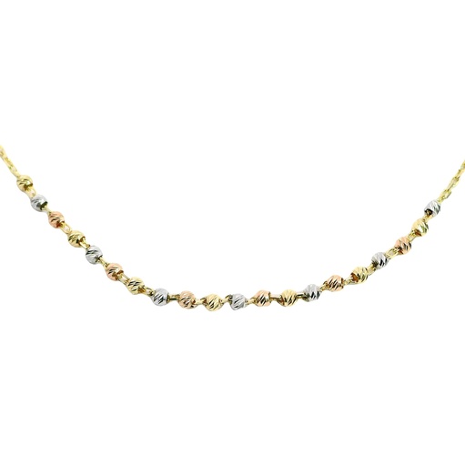 [00074] GARGANTILLA BOLAS TRICOLOR ORO AMARILLO (copia)