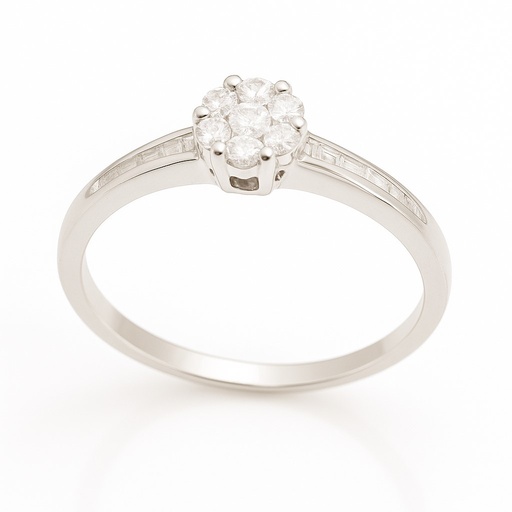 [B4189/0.26] SORTIJA CUAJO BRILLANTES SI1-H .0.25 CT TW. (copia)