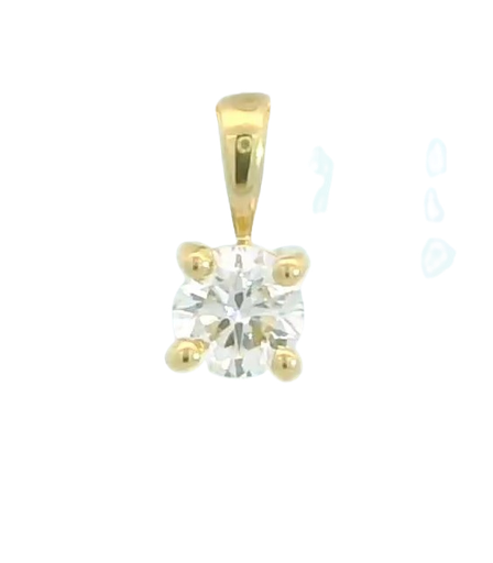 [B4122/C/0.20] 4MM PENDANT.DIAMOND H-SI 0.20 CT.