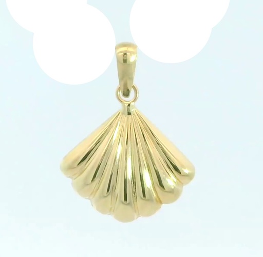 [3399/2] COLGANTE CONCHA COMPOSTELANA.14x13MM.