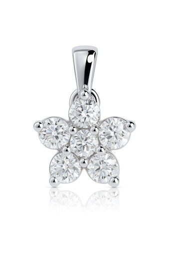 [B4206CB/0.25] DIAMOND PENDANT FLOWER SHAPED.QUALITY HS,COLOR H.0.25 CT TW
