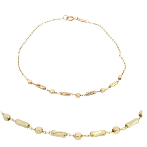 [00103PU] 17CM BALLS AND TUBES BRACELETS.